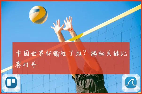中国世界杯输给了谁？揭秘关键比赛对手